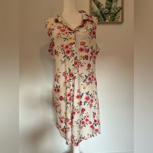NoBo Sleeveless Dress. Like New. Floral Pattern. Lace Back